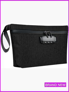 Smell Proof Bag with Combination Lock Waterproof Travel Tote Organizer 12.5x7.5